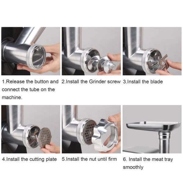 Electric Meat Grinder Sausage Stuffing Machine 1800W