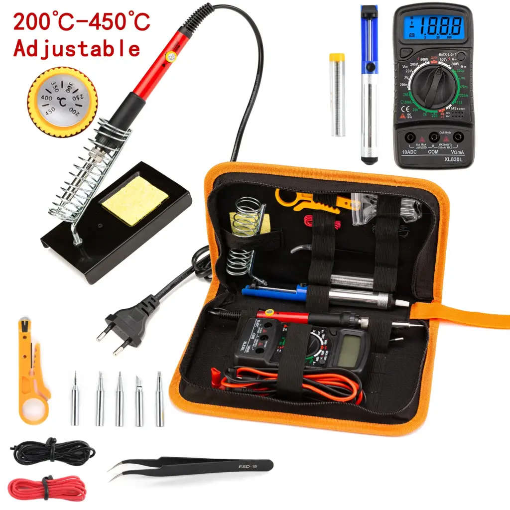 Adjustable Temperature Electric Soldering Iron Welding Kit Set