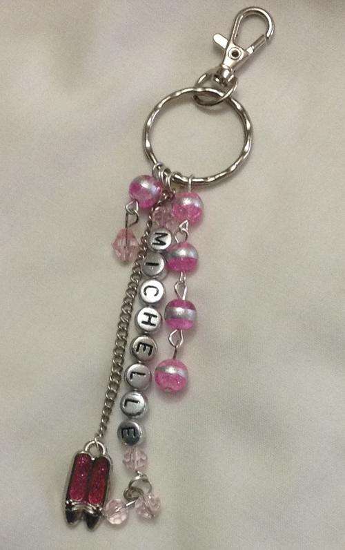 Personalised key rings for ladies