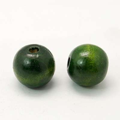 20mm green wooden beads (priced per bead)