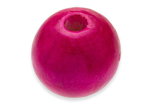 20mm hot pink wooden beads (priced per bead)