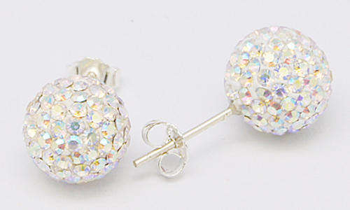 Swarovski Silver Rhinestone Earstuds