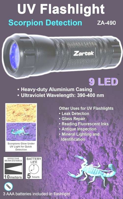 UV FLASHLIGHT ZA-490
