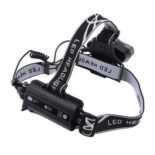 CREE LED HEADLIGHT - 5 LED, 2X 18650 BATTERY, 5 LIGHT MODES, 2X BLUE-RAY LED, ALUMINUM ALLOY, ADJUST