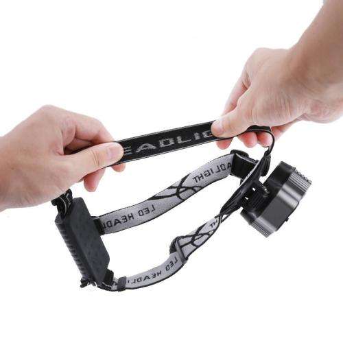 CREE LED HEADLIGHT - 5 LED, 2X 18650 BATTERY, 5 LIGHT MODES, 2X BLUE-RAY LED, ALUMINUM ALLOY, ADJUST