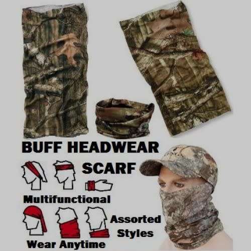 CAMO REAL TREE PRINT BUFF x PACK OF TEN UNITS