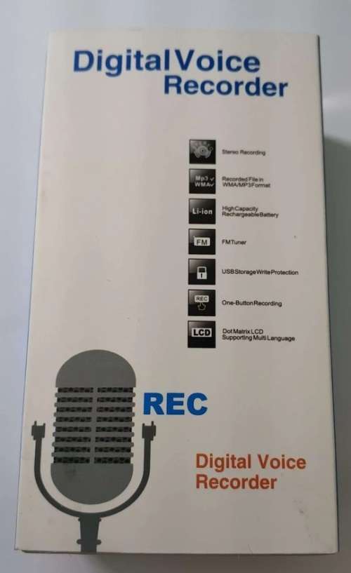 8GB DIGITAL VOICE RECORDER WITH LCD SCREEN
