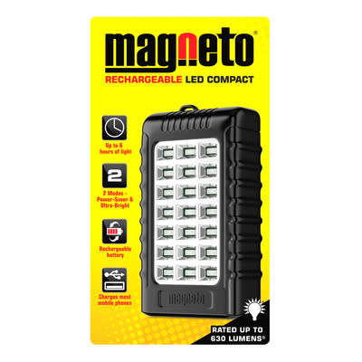 MAGNETO RECHARGEABLE LED COMPACT LIGHT