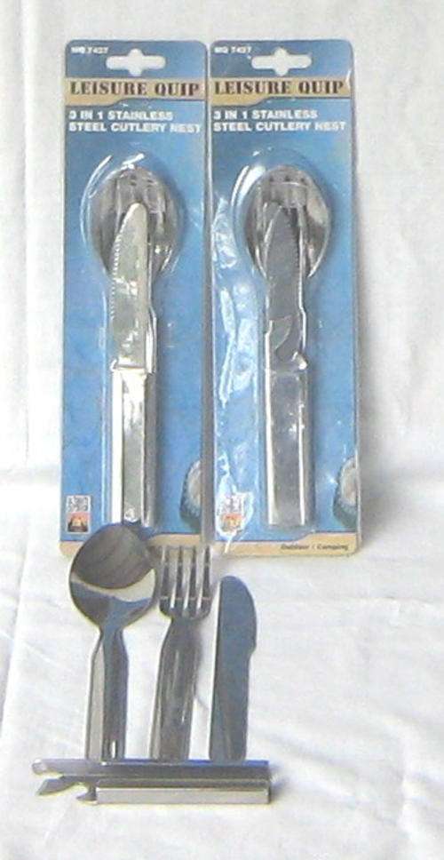 STAINLESS STEEL CAMPING CUTLERY NEST