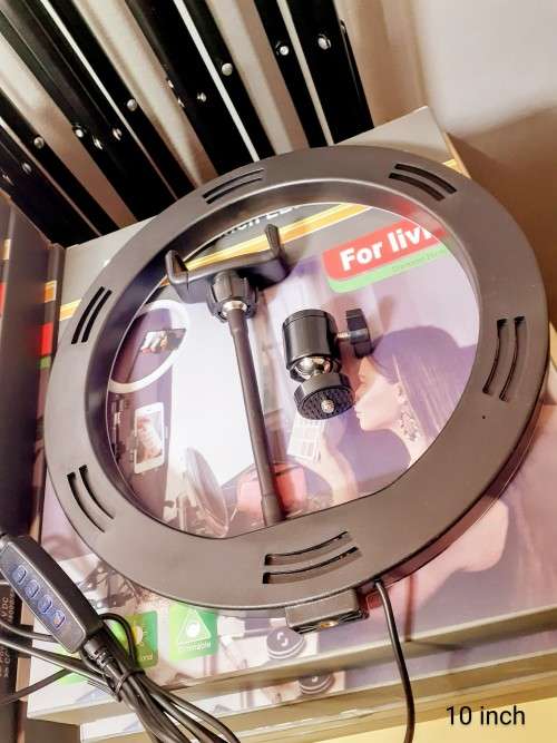 Ring light 10 inch with stand - Basic (White, cool, warm light)