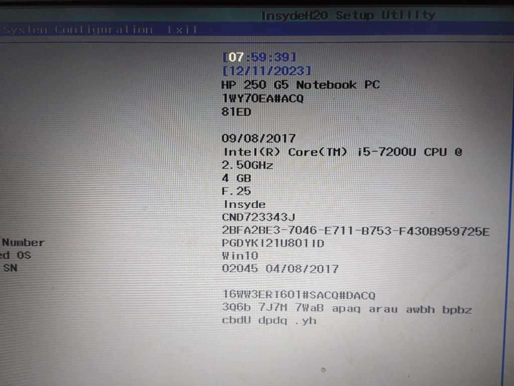 HP 250 G5 i5-7th gen - Needs charger and new battery