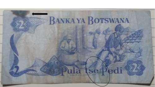 1982 - Botswana - Two Pula -  Signature: F.G.Mogae & Q.Herman - Demonetised Yes -B/23 604097
