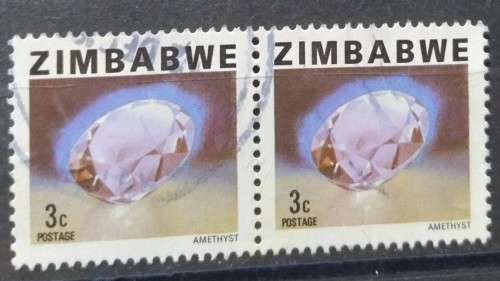 1980 - Pair - Zimbabwe - 3c - Minerals