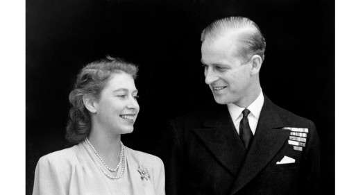 1947 - Young Queen Elizabeth and Prince Phillip Engagement -  Lapel Pin