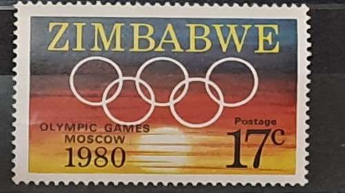 1980 - Zimbabwe -  Mint - 17c - 1980 Olympic Games Moscow