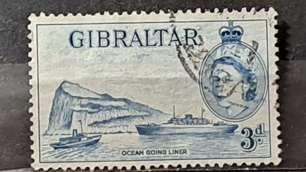 1953 - Gibraltar - 3P - Ocean Going Liner