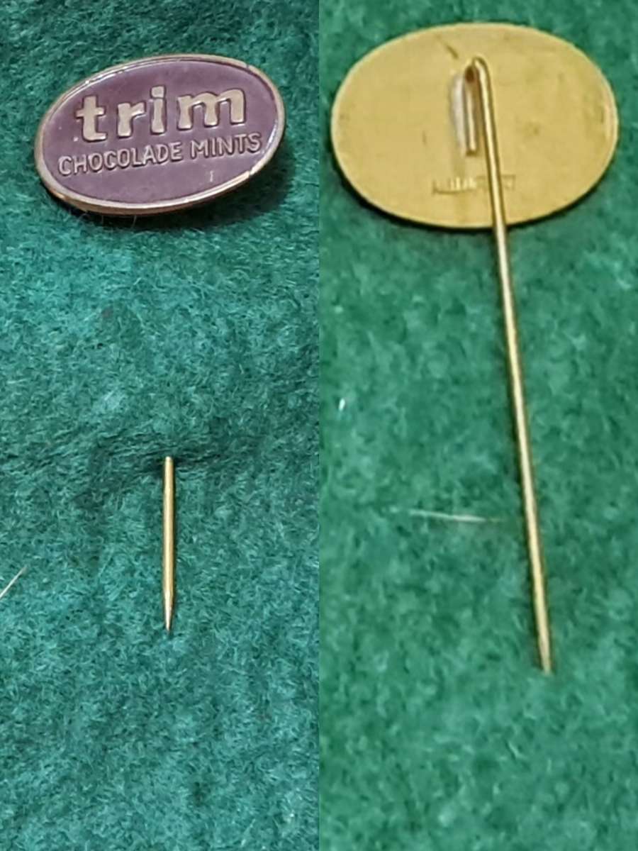 Pin: Vintage Dutch Advertising  - `Trim Chocolade Mints`