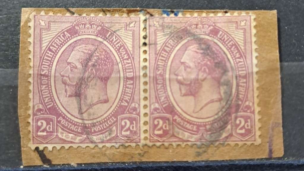 1913-1933 - Union of South Africa - Pair -  2d - King George V