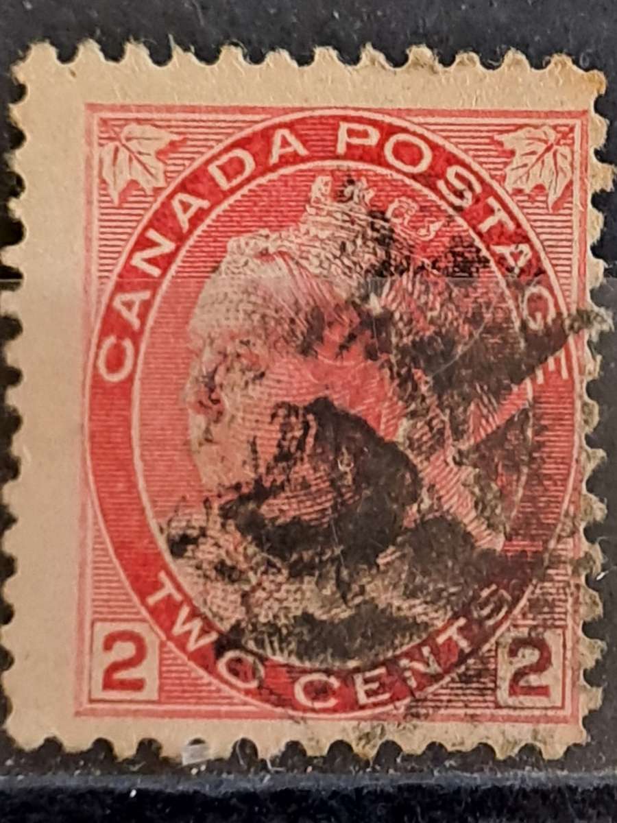 1898-1902 - Canada - Two Cents - Queen Victoria - Value in Bottom Corners
