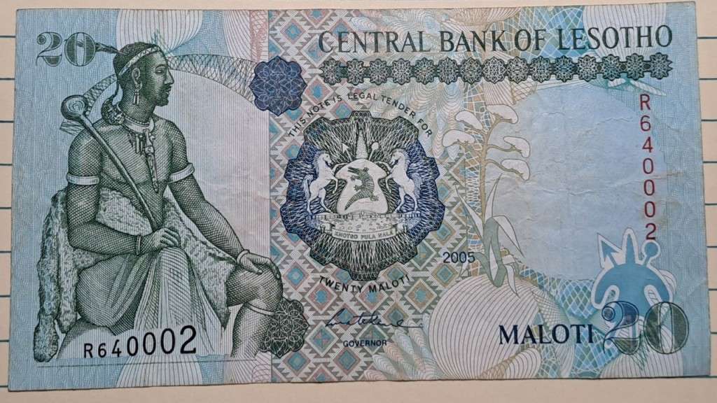 2005 -  Lesotho - 20 Malote -  Demonetised - No  - R640002
