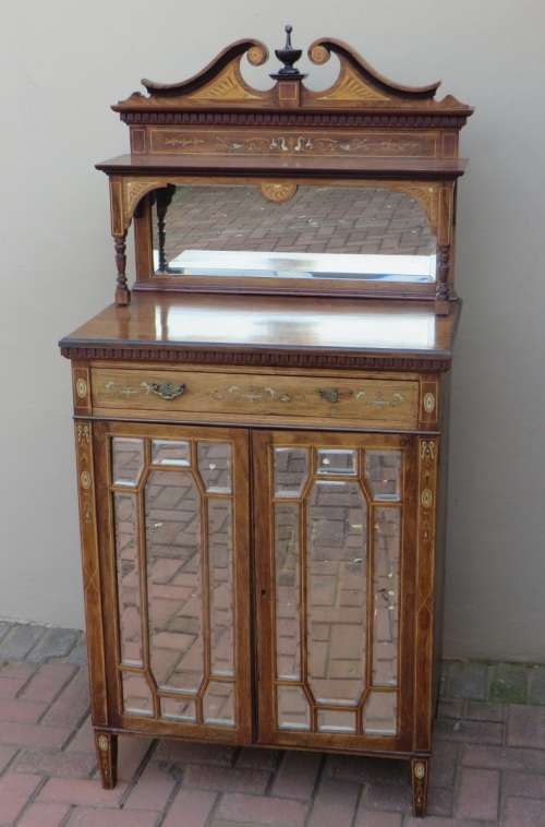 BEAUTIFUL VICTORIAN INLAID IVORY AND ROSEWOOD DETAILED MUSIC CABINET** relisted due to no payment**