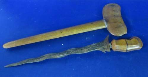 Very Rare and Old Folded Steel Blade Sword/ dagger** Unkown origin***