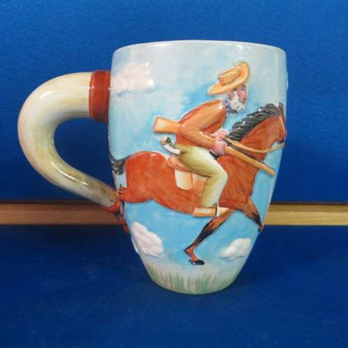 Very rare - Crown Devon Voortrekker on Horse Hunting Mug** WOW**