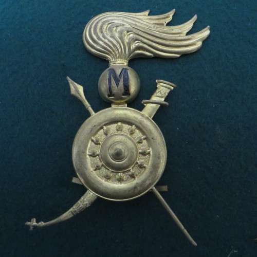 RARE WWII Italian Royal Army Ascari Tarbush Hat Badge