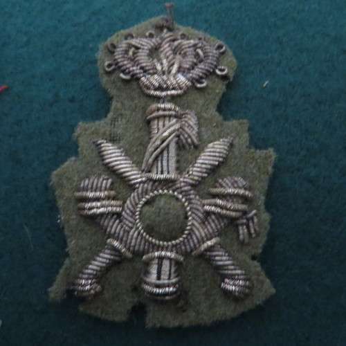 ww2 Italian Embroided bullion wire badge **Rare**