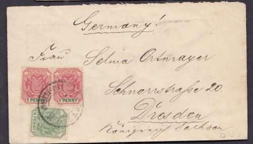 RARE - Boer War Post Cover Sent To - Germany From Transvaal, Z.A.R Cancelled in Germany 22.02.1900