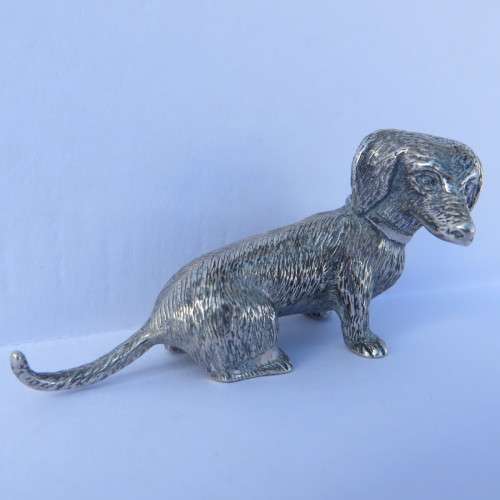 Pretty Little Dog in Solid Silver** German 800 Silver** Weighs 40 Grams**