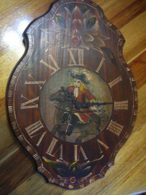 BEAUTIFUL HANDPAINTED WALL CLOCK!!