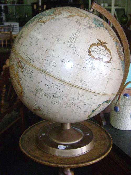 OLD WORLD GLOBE - "MADE IN U.S.A"