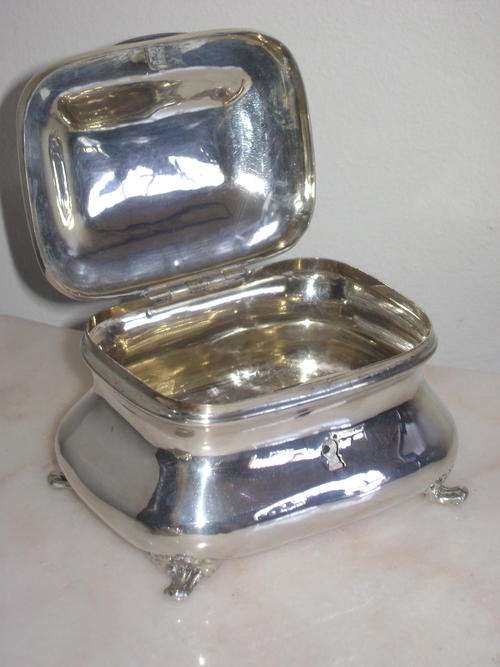 Beautiful Dutch Hallmarked Silver Tea Caddy!!!***180 Grams***