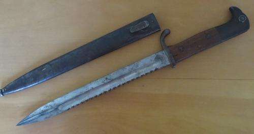 Very Rare German Sawback Bayonet - Marked " E & F Horster Solingen**