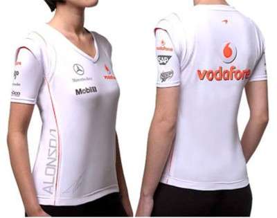 Vodafone McLaren Mercedes Ladies Lewis Hamilton Official F1 T-Shirt