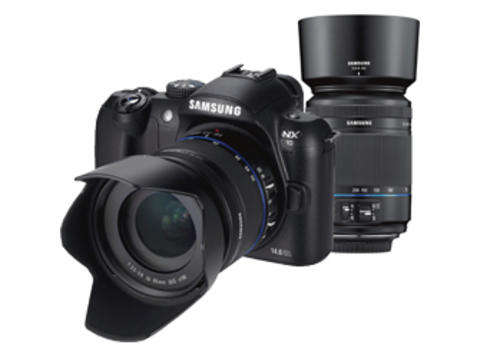Samsung NX5 18-55mm OIS & 50-200mm OIS Lens + Samsung SEF20A Flash
