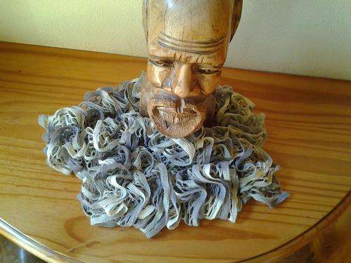 ***HANDKNITTED TWIRLY SCARF ***