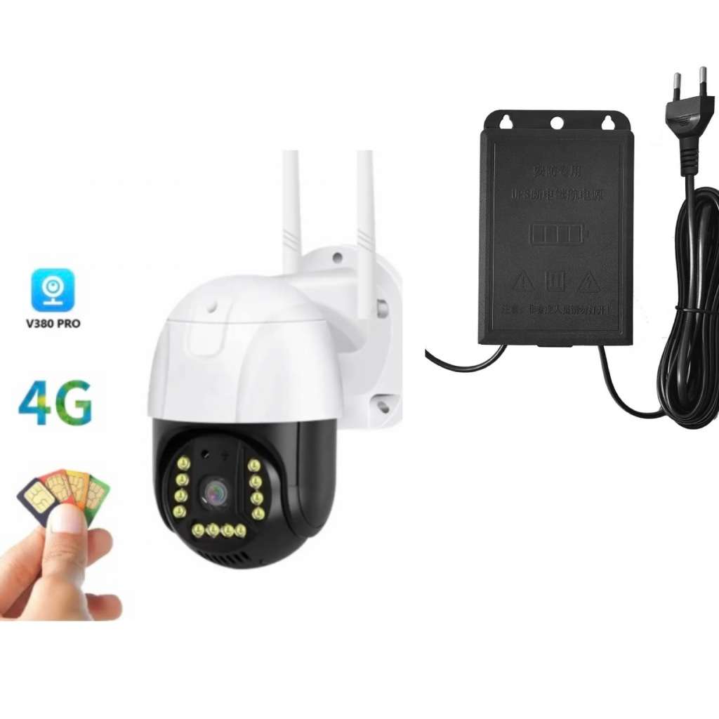 Security Camera 4G/Wifi 5MP  Outdoor/Indoor with UPS Battery Backup.