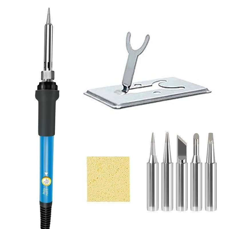 8-Piece Professional Soldering Iron with Smart Temperature control-60 Watt