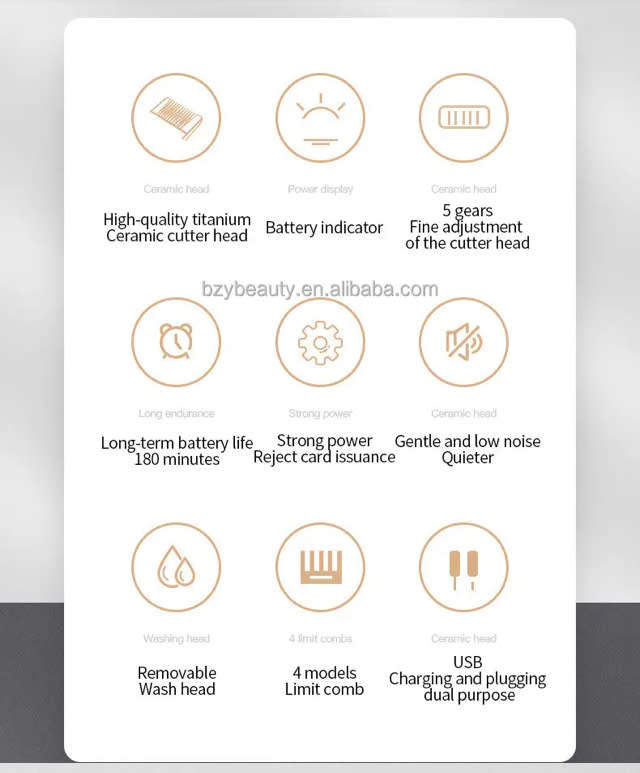 Salon Hair Clipper Cordless