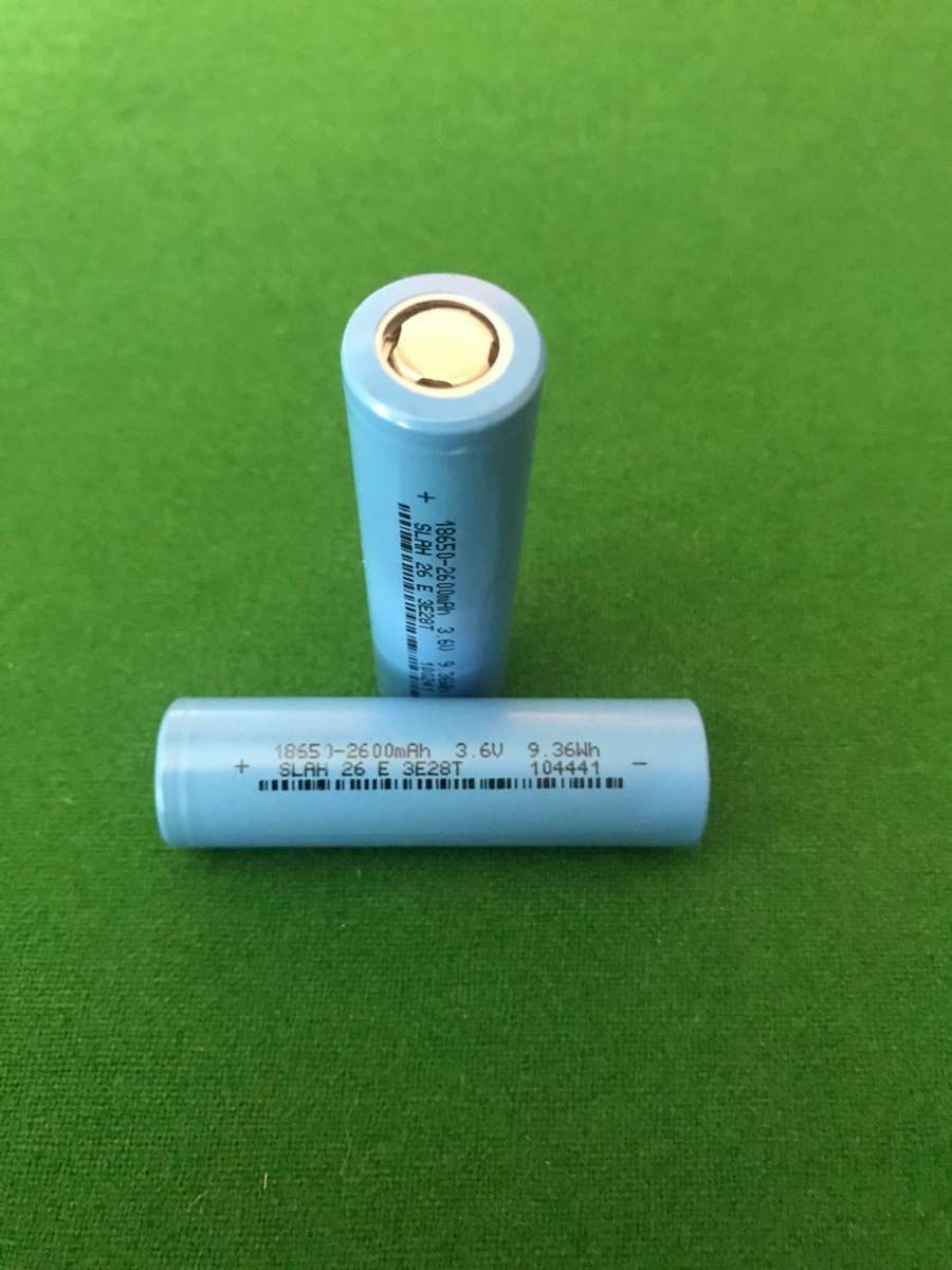 18650 High Capacity Lithium Batteries 3.6V 2600Mah 1C