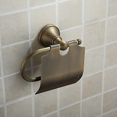 Antique Brass Wall-mounted Toilet Roll Holder, Bathroom Accessories
