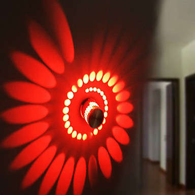 3W Artistic Modern Led Wall Light with Scattering Light Design Whirlpool Shadow Stretching