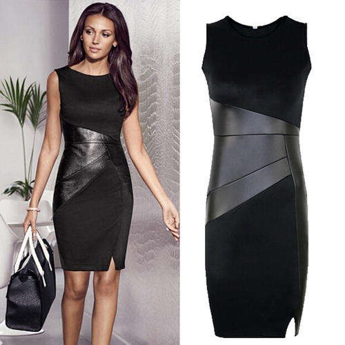 (Free shipping)Women's Sleeveless Vest Dress