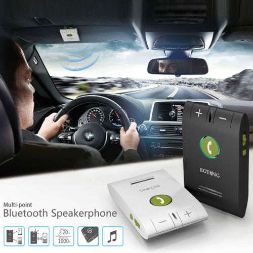 EGTONG 6E Wireless Bluetooth Handsfree Multipoint Speakerphone Car Kit
