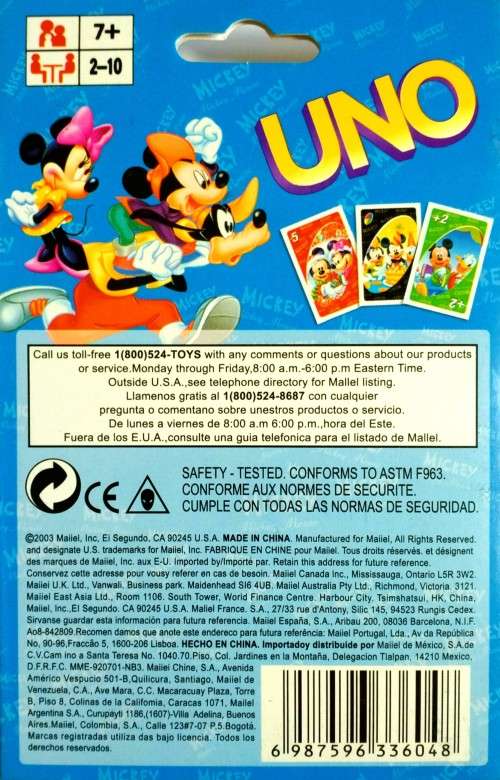 UNO Disney Card Game - fun toys and games for adults and children