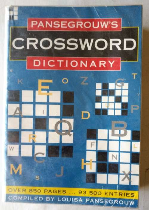 Pansegrouw's Crossword Dictionary by Louisa Pansegrouw - Over 850 pages