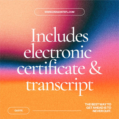 150-Hour Teaching English as a Foreign Language (TEFL) Course by DragonTEFL + FREE E-Book!