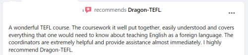 150-Hour Teaching English as a Foreign Language (TEFL) Course by DragonTEFL + FREE E-Book!